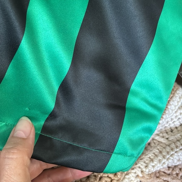 Adidas Mens Green And Black Satin Striped Multi Sport Shorts Small - Picture 13 of 13